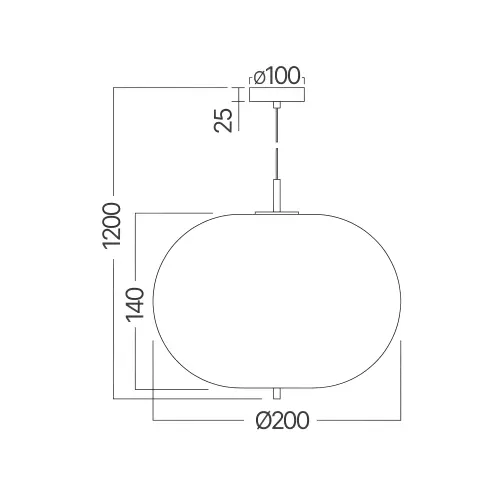 Braytron Visilica E14 Opal/Crni BV01-00103