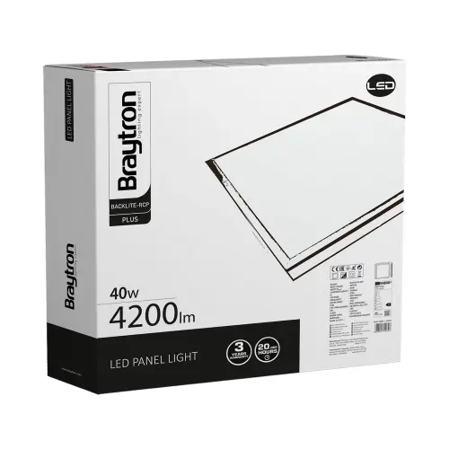 Braytron BP27-36630 RL 40W 595x595 WHT 6500K LED PANEL
