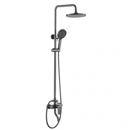 Inter Ceramic Usponski tuš 1f+rucica 5f+slavina venecia sedal crna mat