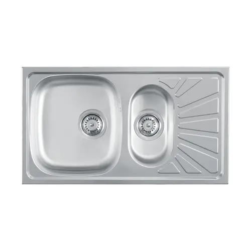 Metalac Luna FLEX 1D Inox sa pomoćnim koritom,fi90 770x435