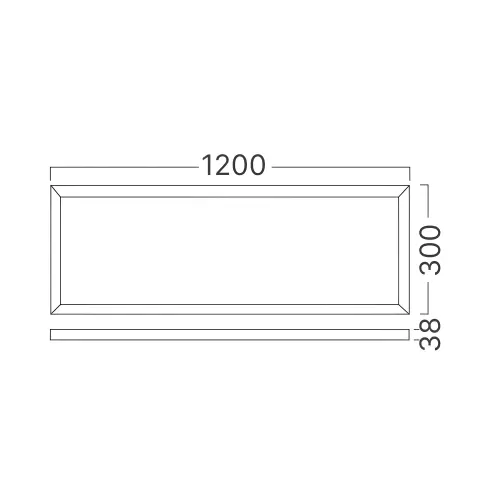 Braytron LED Panel Nadgradni 300X1200 50W Beli CCT BP25-53180