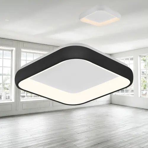 Braytron LED Plafonjera Kvadratna 36W Crni CCT IP20 BH17-02881