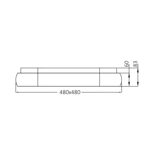 Braytron LED Plafonjera Kvadratna 36W Crni CCT IP20 BH17-02881