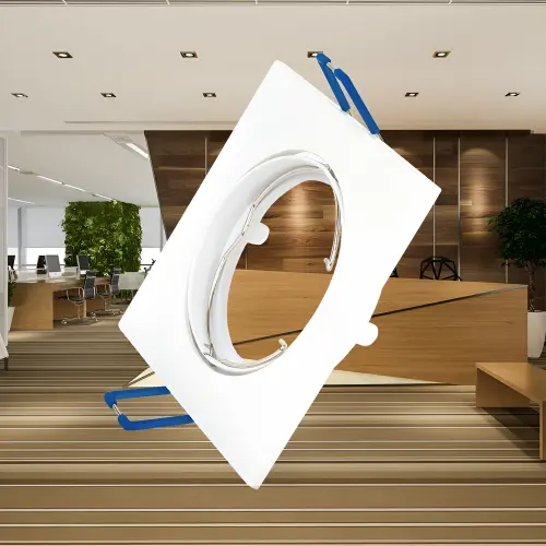 Braytron GU10 Ugradna Rozetna Kvadratna Bela BH03-02040