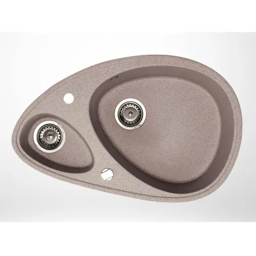 Metalac X Granit Elipse 780x500 fi 90 sa sifonom Beige 113012
