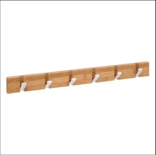 Five Čiviluk sa 6 sklopivih kukica 6x2x59,5 bambus metal