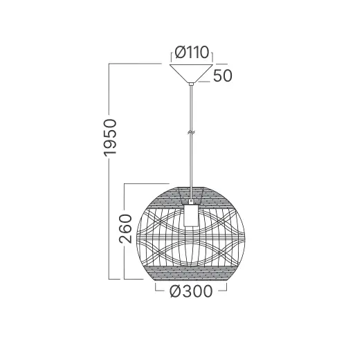 Braytron Visilica E27 Ratan BV02-00031