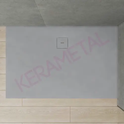Kolpa Tuš kada Moonwalk Q140x90 - Liveni mermer Manhattan Siva 596860