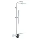 Rosan Quadro Black baterija za tuš kadu sa usponskim tušem JQ37251B