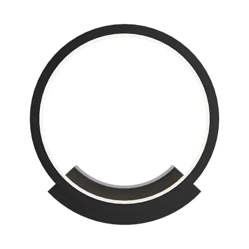 Braytron LED Zidna Svetiljka Okrugla 12W Crni 3000K BH07-03701