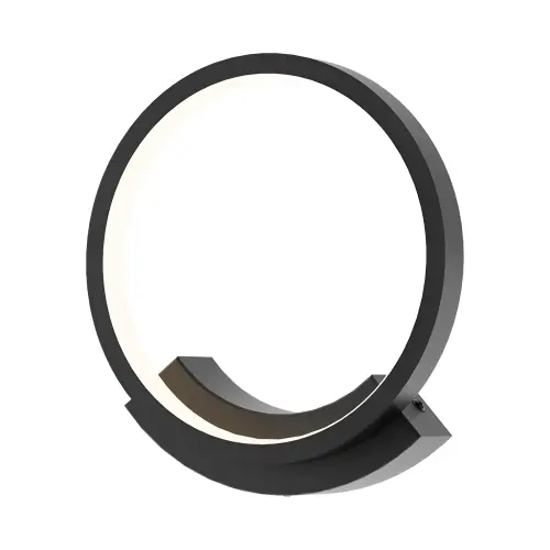Braytron LED Zidna Svetiljka Okrugla 12W Crni 3000K BH07-03701