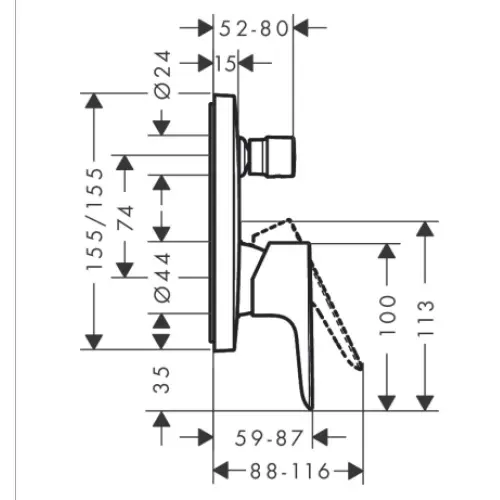 Hansgrohe Talis E mešač sa prebacivačem brushed bronze 71745140