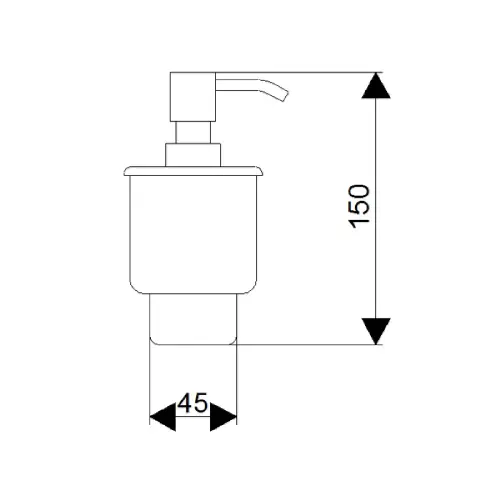 Rosan Posuda dozatora za JM910 JM910C - tehnički crtež