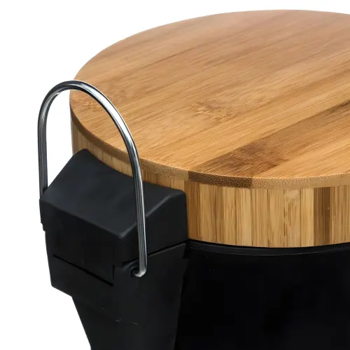 Five kanta za smeće NATUREO 3L na pedalu 17X255CM METAL/BAMBUS Crna 