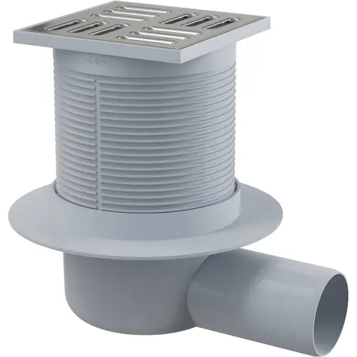 Alca Podni slivnik APV1 105X105/50mm bočni mokri sifon INOX