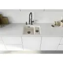 Blanco dvodelni dodatak sifonu saten dark steel 206901