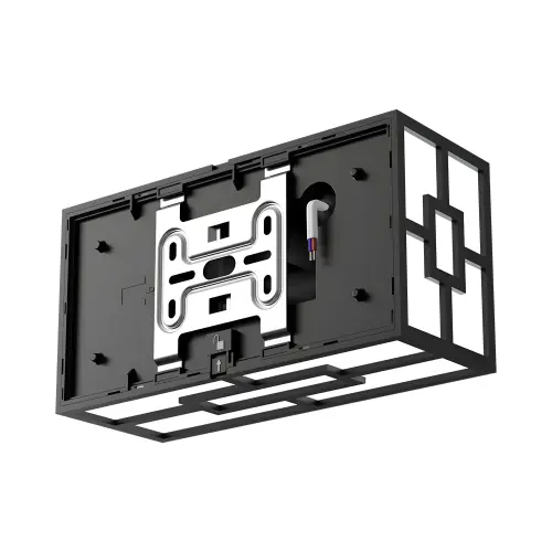 Braytron LED Zidna Svetiljka Kvadratna 20W Crni CCT IP44 BG37-00481