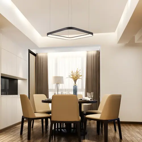 Braytron LED Visilica Kvadratna 46W Crni CCT IP20 BH17-01981