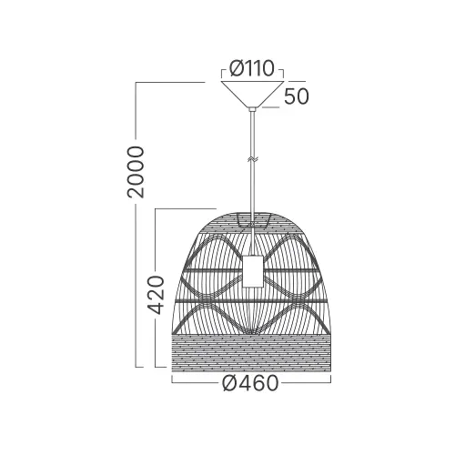 Braytron Visilica E27 Ratan BV02-00033