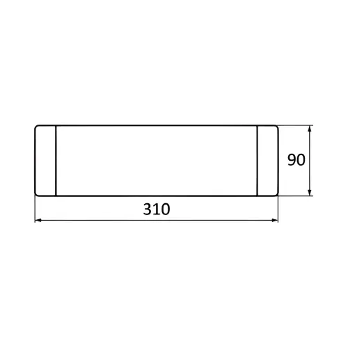 Braytron LED Stepenišna Svetiljka 12W Crni 3000K BH07-03301