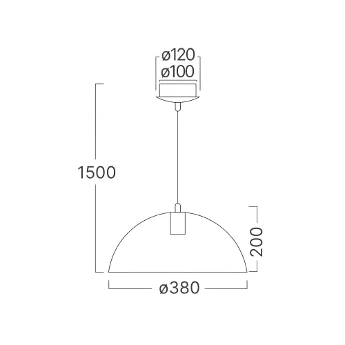 Braytron Visilica E27 Crni BV05-00030