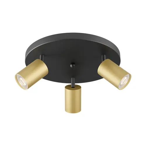 Braytron GU10 Nadgradni Spot Okrugli Trostruki Zlatni BH04-00886