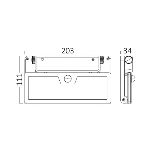 Braytron Solarna Zidna Svetiljka 10W Crni CCT IP54 BG36-00381