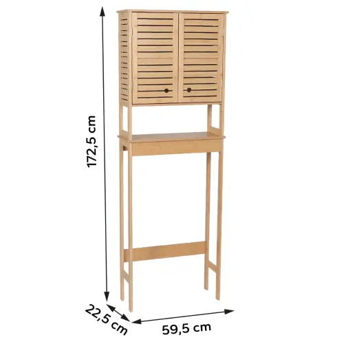 Tendance kupatilski ormarić sa 2 vrata i policom TRINIDAD 63X23X179CM MDF BAMBOO 9904764