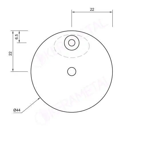 Elegant fi430/130mm beli MAT