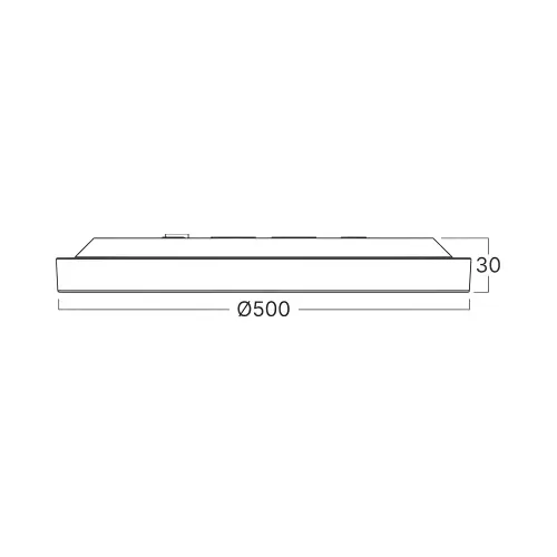 Braytron LED Plafonjera Okrugli 45W Beli BP07-20580