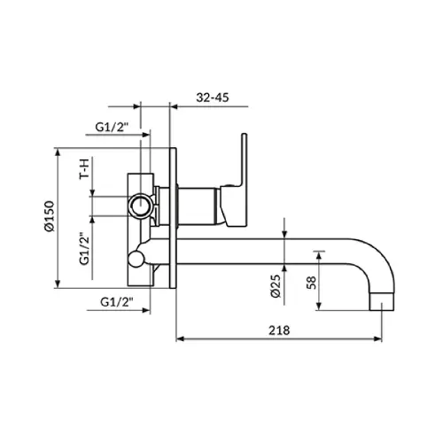 Rosan Mistique uzidna JM31402 za lavabo sa izlivom 230mm