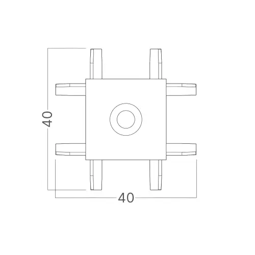 Braytron Magnetni Krstasti Konektor Crni 48VDC BY41-81051