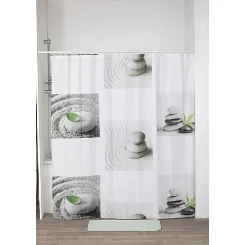 Tendance Zavesa za kadu 180X180CM Bela PEVA DUNE 1103606
