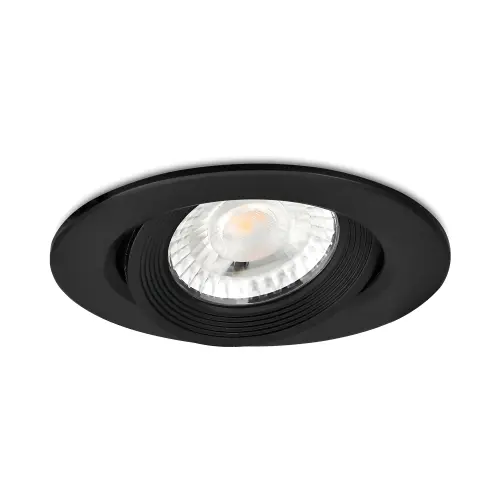Braytron LED Spot Svetiljka Okrugla 7W Crna 3000K BD02-00701