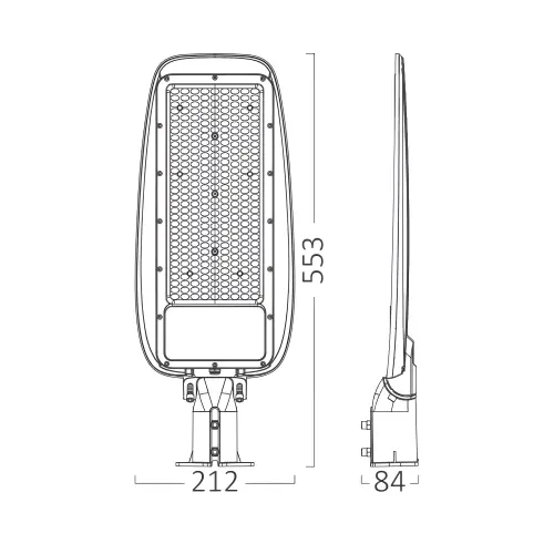 Braytron LED Ulična Svetiljka 150W Siva 4000K IP66 BT42-99412