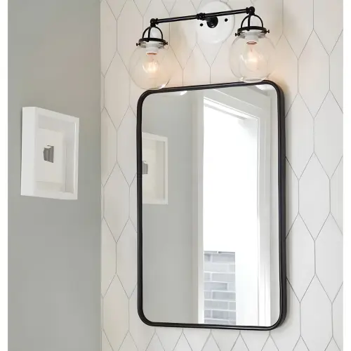 Hydra pravougaono Ogledalo sa Crnim ramom 80x60 DH-6080AMB