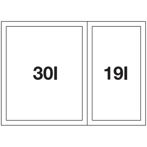 Blanco SELECT 60/2 518723 - tehnički crtež
