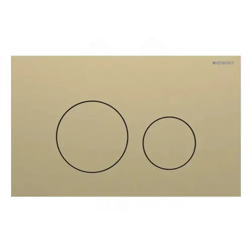 Geberit Sigma40 Round tipka za dvokoličinsku tehniku ispiranja brušeni mesing easy-to-clean 115.628.QF.1