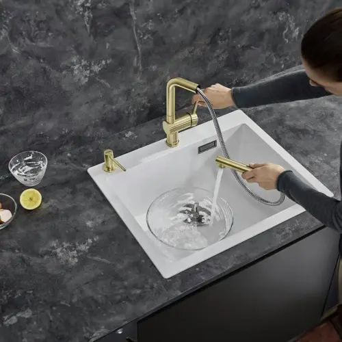 Blanco LINUS-S zlatno saten 526684