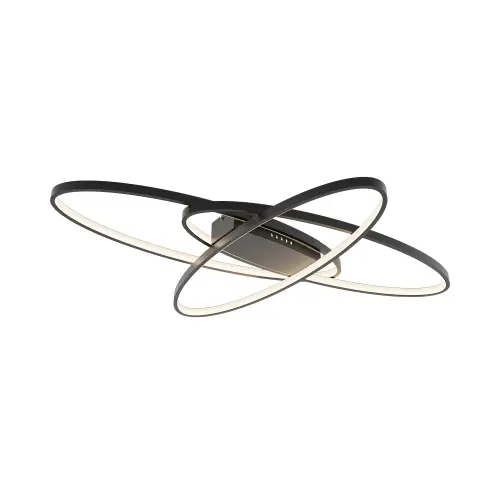 Braytron LED Plafonjera Okrugla 72W Crni IP20 BH17-04391