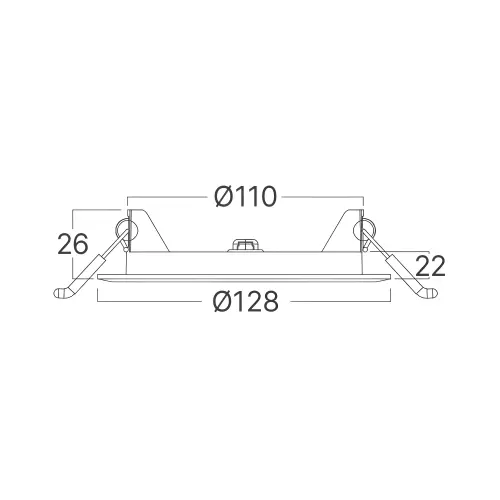 Braytron LED Panel Ugradni Okrugli 4" 6W Crni CCT BP01-90681