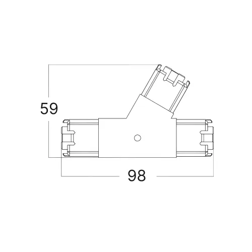 Braytron Hegza Konektor 180° 3-Left BN10-02506