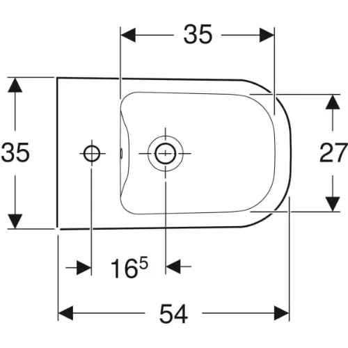Geberit Smyle bide konzolni 500.216.01.1