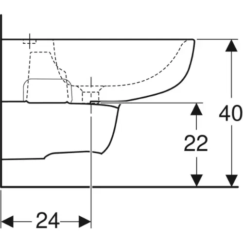 Geberit Smyle bide konzolni 500.216.01.1