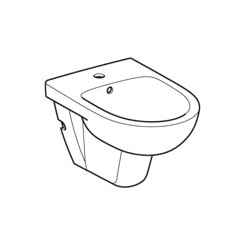 Geberit Selnova bide konzolni 500.264.01.1 - tehnički crtež