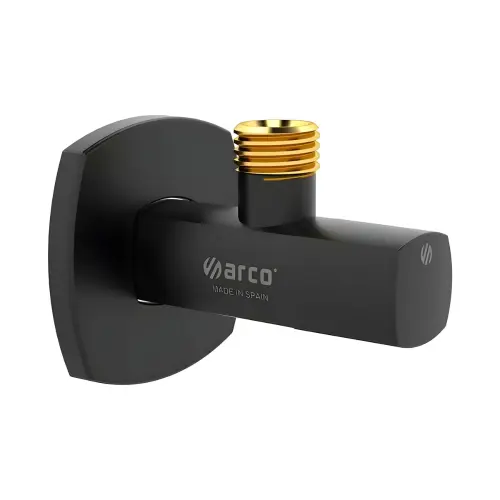Arco Ugaoni ventil LIPSTICK 1/2x3/8 DUPLO CRNI ANTIKAMENAC