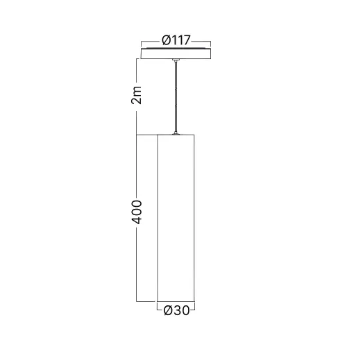 Braytron Magnetni Viseći Spot 7W Crni CCT 48VDC BD62-20281