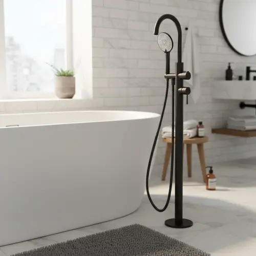 Giusta Ultima za kadu podna Black Matte 71202BM0
