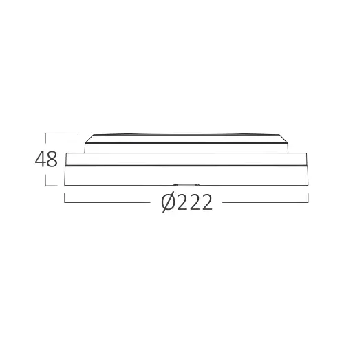 Braytron LED Brodska Svetiljka Okrugla 18W Crna Senzor CCT IP65 BC18-30781