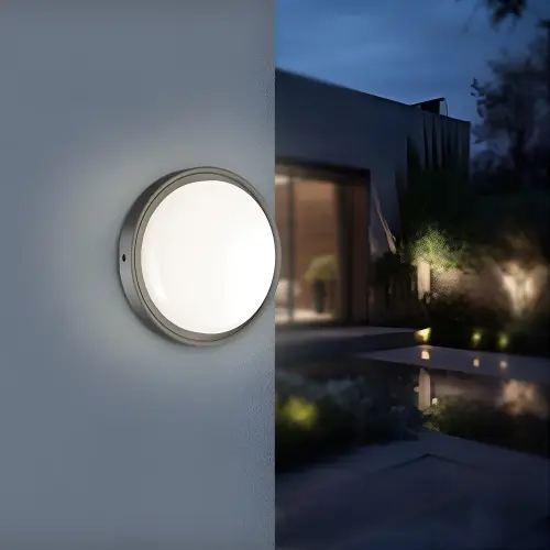 Braytron LED Brodska Svetiljka Okrugla 18W Crna Senzor CCT IP65 BC18-30781